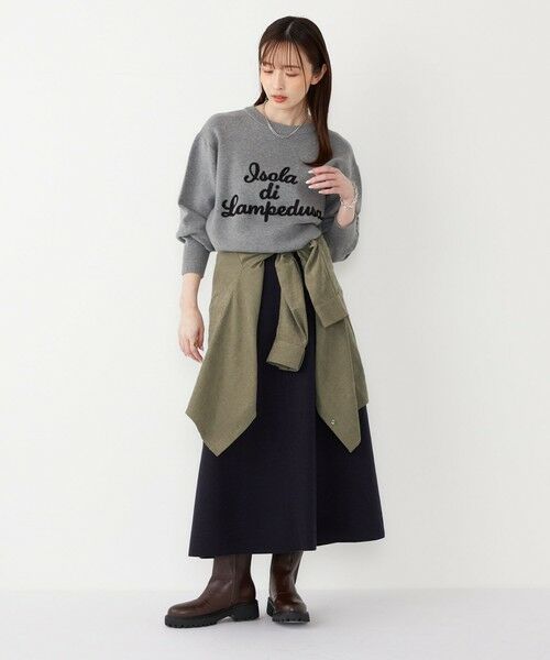 SHIPS / シップス ロング・マキシ丈スカート | 《予約》SHIPS Colors:〈手洗い可能〉ジャージーメルトン ポケット フレアスカート2 | 詳細22