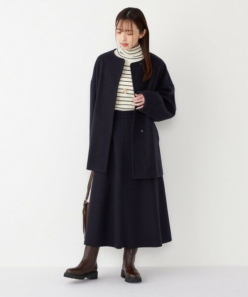 SHIPS / シップス ロング・マキシ丈スカート | 《予約》SHIPS Colors:〈手洗い可能〉ジャージーメルトン ポケット フレアスカート2 | 詳細24