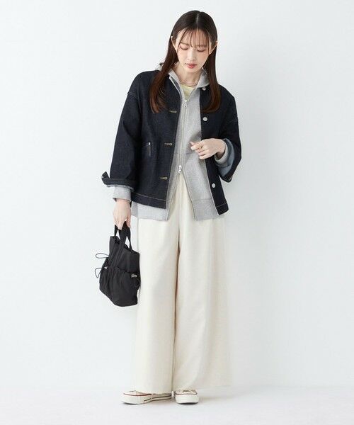 SHIPS / シップス Gジャン・デニムジャケット | 《予約》SHIPS Colors:〈洗濯機可能〉デニム ノーカラー ジャケット◆ | 詳細29