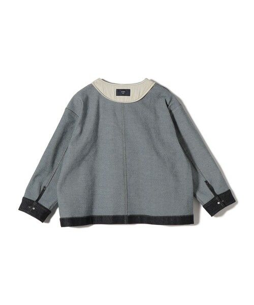 SHIPS / シップス Gジャン・デニムジャケット | 《予約》SHIPS Colors:〈洗濯機可能〉デニム ノーカラー ジャケット◆ | 詳細17