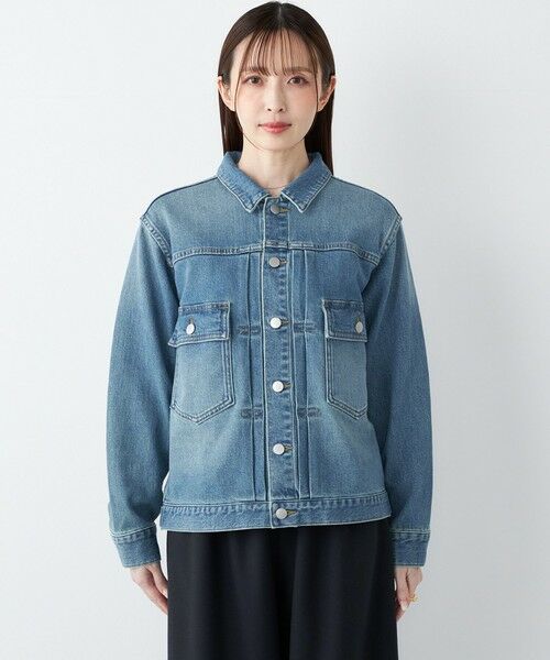 SHIPS / シップス Gジャン・デニムジャケット | 《予約》SHIPS Colors:〈洗濯機可能〉アマヨリ デニム ジャケット◆ | 詳細10