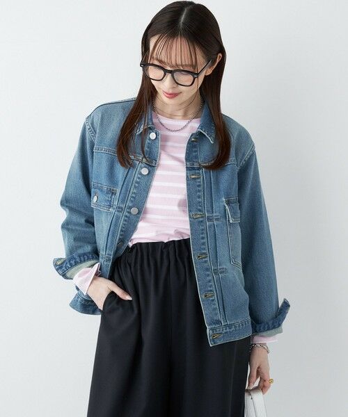 SHIPS / シップス Gジャン・デニムジャケット | 《予約》SHIPS Colors:〈洗濯機可能〉アマヨリ デニム ジャケット◆ | 詳細15