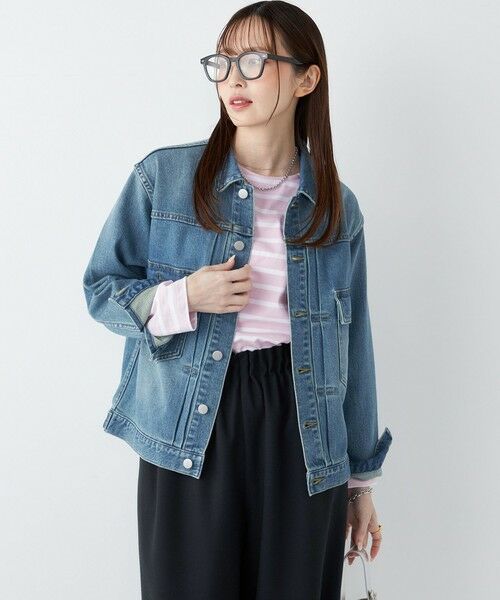 SHIPS / シップス Gジャン・デニムジャケット | 《予約》SHIPS Colors:〈洗濯機可能〉アマヨリ デニム ジャケット◆ | 詳細16
