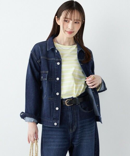 SHIPS / シップス Gジャン・デニムジャケット | 《予約》SHIPS Colors:〈洗濯機可能〉アマヨリ デニム ジャケット◆ | 詳細23