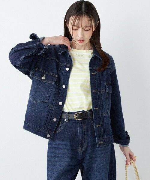 SHIPS / シップス Gジャン・デニムジャケット | 《予約》SHIPS Colors:〈洗濯機可能〉アマヨリ デニム ジャケット◆ | 詳細24