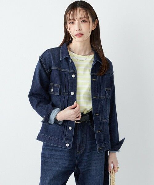 SHIPS / シップス Gジャン・デニムジャケット | 《予約》SHIPS Colors:〈洗濯機可能〉アマヨリ デニム ジャケット◆ | 詳細25