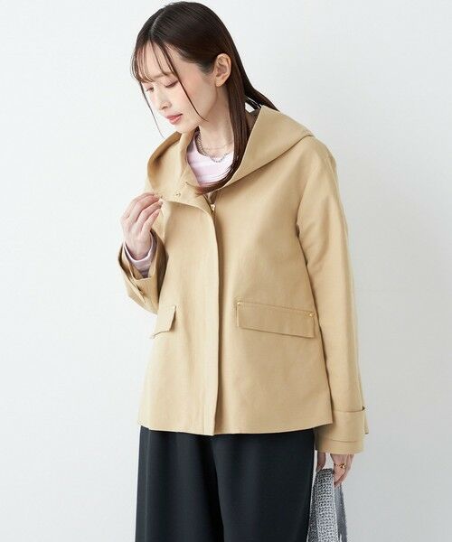 SHIPS / シップス その他アウター | 《予約》SHIPS Colors:〈手洗い可能〉フードカラー ショート コート◆ | 詳細9