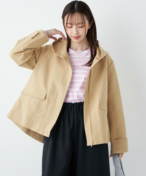 SHIPS / シップス その他アウター | 《予約》SHIPS Colors:〈手洗い可能〉フードカラー ショート コート◆ | 詳細11