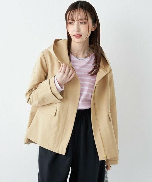 SHIPS / シップス その他アウター | 《予約》SHIPS Colors:〈手洗い可能〉フードカラー ショート コート◆ | 詳細14