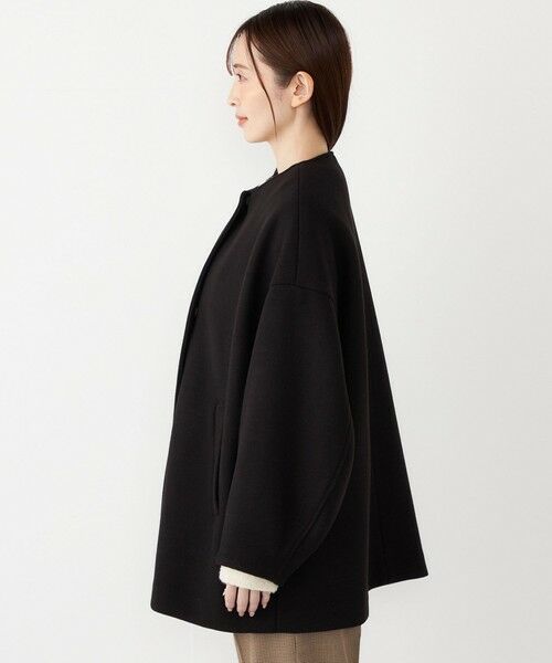 SHIPS / シップス その他アウター | 《予約》SHIPS Colors:〈手洗い可能〉ジャージーメルトン ノーカラー コート 2 | 詳細3