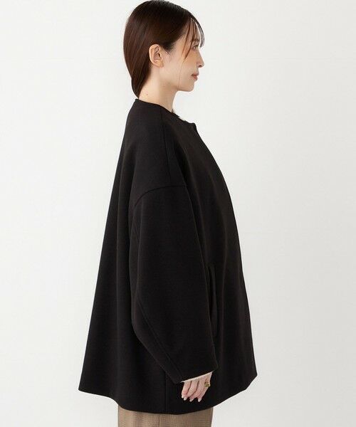 SHIPS / シップス その他アウター | SHIPS Colors:〈手洗い可能〉ジャージーメルトン ノーカラー コート 2◇ | 詳細5