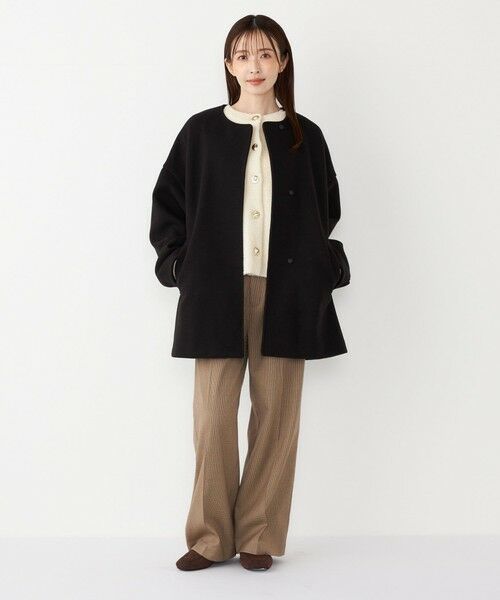 SHIPS / シップス その他アウター | SHIPS Colors:〈手洗い可能〉ジャージーメルトン ノーカラー コート 2◇ | 詳細9