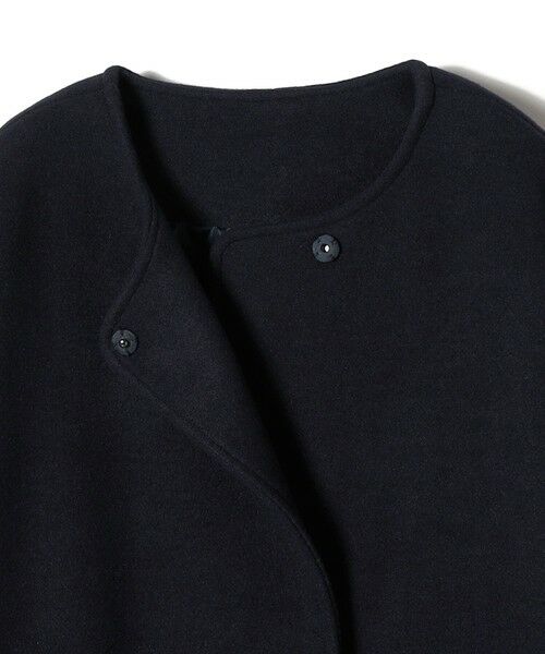 SHIPS / シップス その他アウター | 《予約》SHIPS Colors:〈手洗い可能〉ジャージーメルトン ノーカラー コート 2 | 詳細7