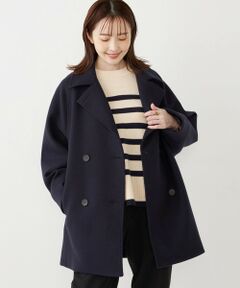 SHIPS / シップス ピーコート | 《予約》SHIPS Colors:〈手洗い可能〉ジャージーメルトン ピーコート 2◆