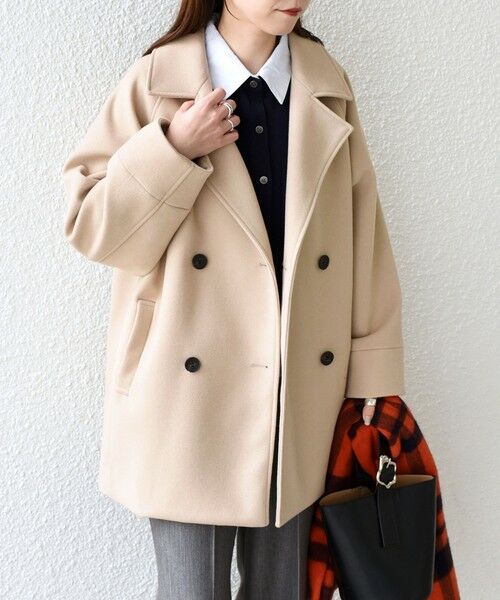 SHIPS / シップス ピーコート | SHIPS Colors:〈手洗い可能〉ジャージーメルトン ピーコート 2◇ | 詳細4