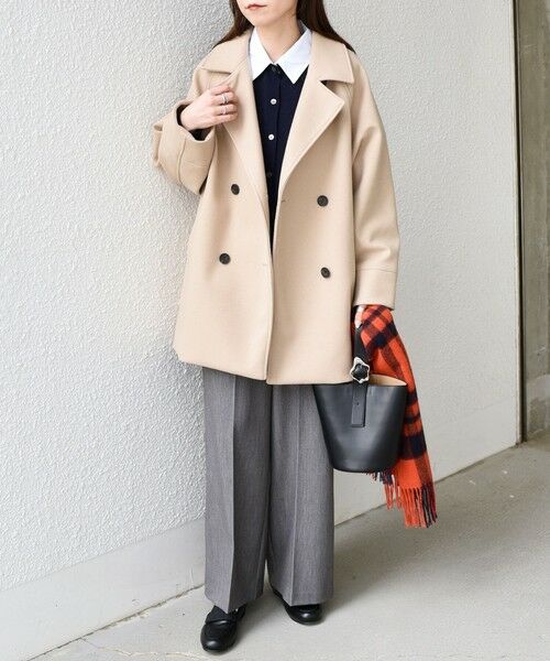 SHIPS / シップス ピーコート | SHIPS Colors:〈手洗い可能〉ジャージーメルトン ピーコート 2◇ | 詳細5