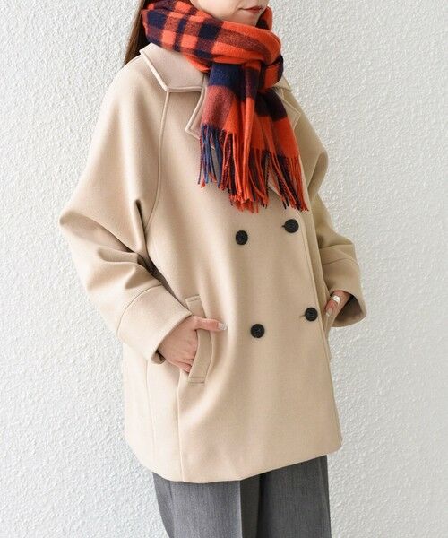 SHIPS / シップス ピーコート | SHIPS Colors:〈手洗い可能〉ジャージーメルトン ピーコート 2◇ | 詳細8