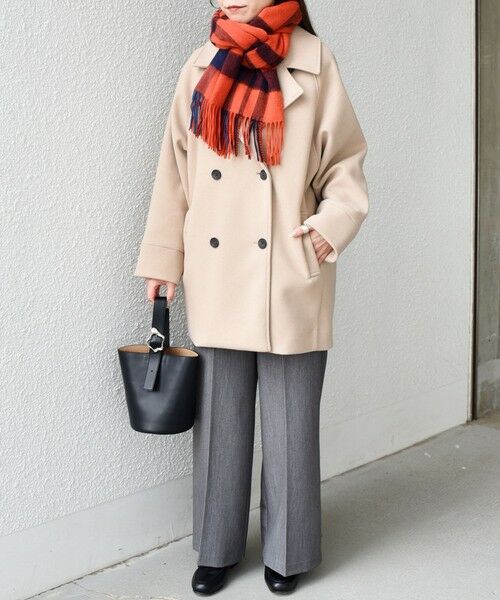 SHIPS / シップス ピーコート | SHIPS Colors:〈手洗い可能〉ジャージーメルトン ピーコート 2◇ | 詳細9