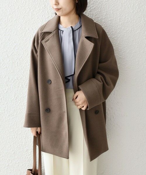 SHIPS / シップス ピーコート | SHIPS Colors:〈手洗い可能〉ジャージーメルトン ピーコート 2◇ | 詳細11