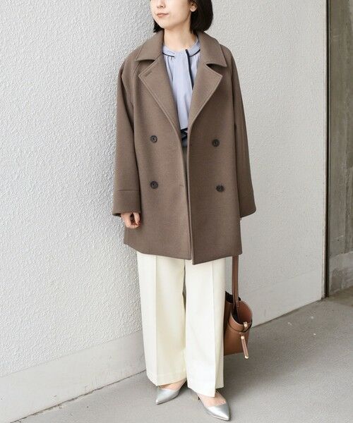 SHIPS / シップス ピーコート | SHIPS Colors:〈手洗い可能〉ジャージーメルトン ピーコート 2◇ | 詳細12