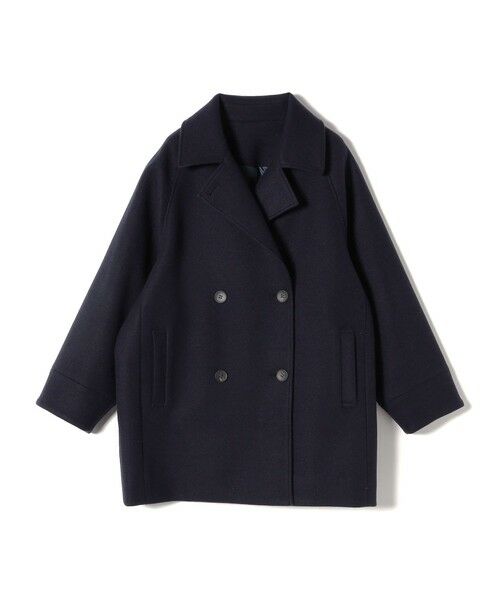 SHIPS / シップス ピーコート | 《予約》SHIPS Colors:〈手洗い可能〉ジャージーメルトン ピーコート 2◆ | 詳細1