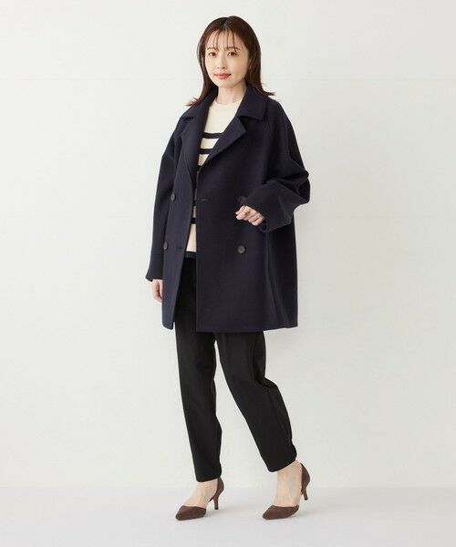 SHIPS / シップス ピーコート | 《予約》SHIPS Colors:〈手洗い可能〉ジャージーメルトン ピーコート 2◆ | 詳細16