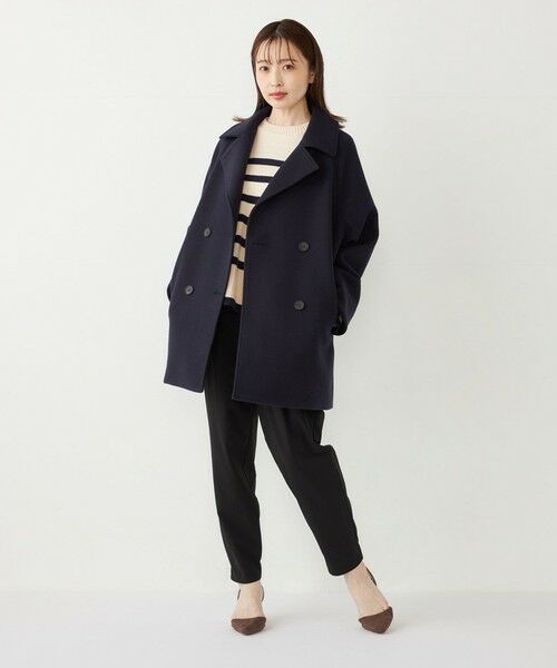 SHIPS / シップス ピーコート | SHIPS Colors:〈手洗い可能〉ジャージーメルトン ピーコート 2◇ | 詳細27