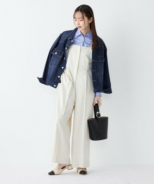 SHIPS / シップス サロペット・オールインワン | SHIPS Colors:〈手洗い可能〉ポリエステル/リネン スラブ オールインワン◇ | 詳細20