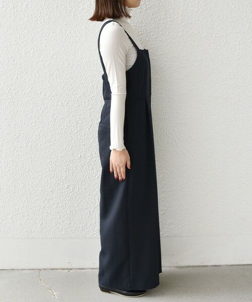 SHIPS / シップス サロペット・オールインワン | 《予約》SHIPS Colors:〈手洗い可能〉ポリエステル/リネン スラブ オールインワン◆ | 詳細19