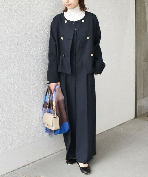 SHIPS / シップス サロペット・オールインワン | 《予約》SHIPS Colors:〈手洗い可能〉ポリエステル/リネン スラブ オールインワン◆ | 詳細23