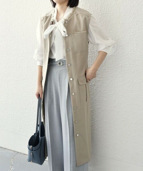 SHIPS / シップス ロング・マキシ丈ワンピース | SHIPS Colors:ミックスツイード フリンジ ワンピース 2◇ | 詳細5