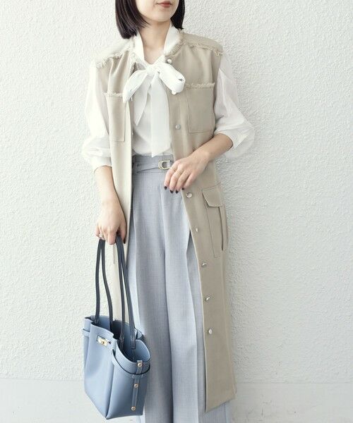 SHIPS / シップス ロング・マキシ丈ワンピース | SHIPS Colors:ミックスツイード フリンジ ワンピース 2◇ | 詳細6