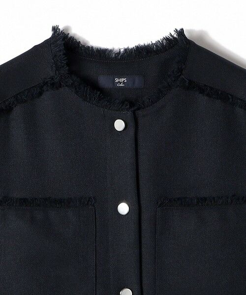 SHIPS / シップス ロング・マキシ丈ワンピース | 《予約》SHIPS Colors:ミックスツイード フリンジ ワンピース 2◆ | 詳細6