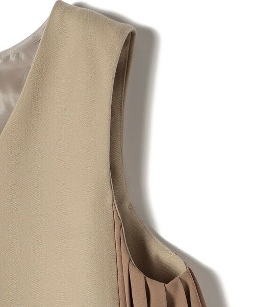 SHIPS / シップス ロング・マキシ丈ワンピース | SHIPS Colors:〈手洗い可能〉プリーツ コンビ ジャンパー ワンピース | 詳細15