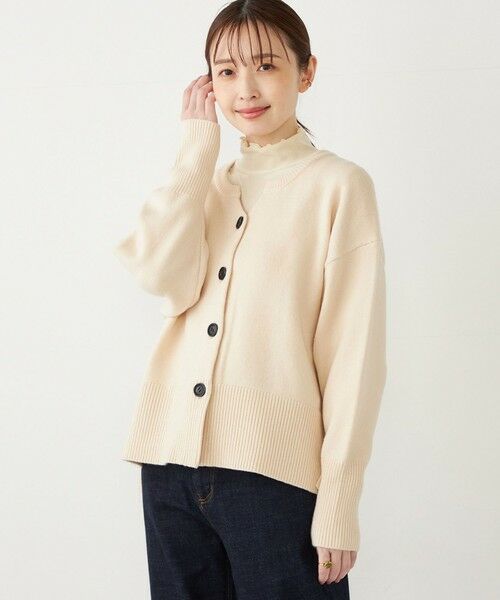 SHIPS / シップス カーディガン・ボレロ | SHIPS Colors:〈手洗い可能〉フラッフィー キーネック カーディガン 2 | 詳細4