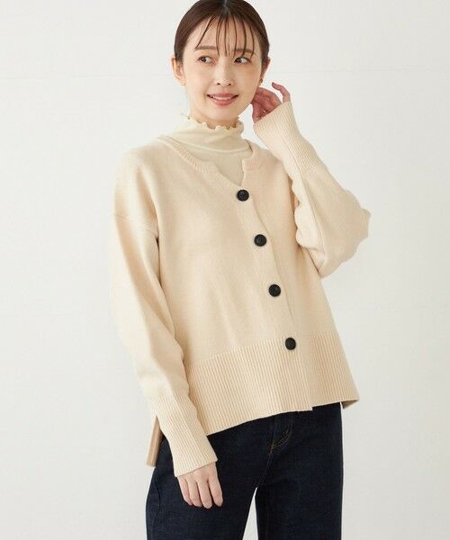 SHIPS / シップス カーディガン・ボレロ | SHIPS Colors:〈手洗い可能〉フラッフィー キーネック カーディガン 2 | 詳細6