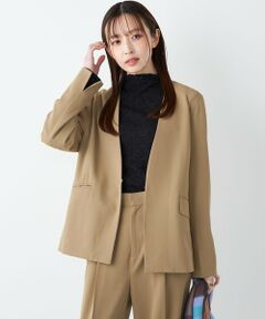 SHIPS / シップス ノーカラージャケット | 《予約》SHIPS Colors:〈手洗い可能〉2WAYストレッチ Vカラー ジャケット◆