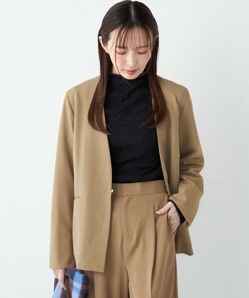 SHIPS / シップス ノーカラージャケット | 《予約》SHIPS Colors:〈手洗い可能〉2WAYストレッチ Vカラー ジャケット◆ | 詳細15