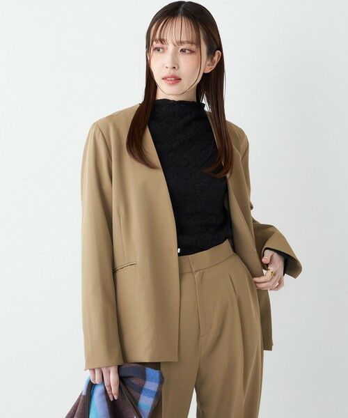 SHIPS / シップス ノーカラージャケット | 《予約》SHIPS Colors:〈手洗い可能〉2WAYストレッチ Vカラー ジャケット◆ | 詳細16