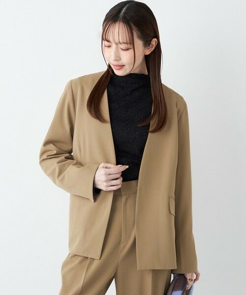 SHIPS / シップス ノーカラージャケット | 《予約》SHIPS Colors:〈手洗い可能〉2WAYストレッチ Vカラー ジャケット◆ | 詳細17