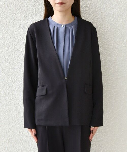 SHIPS / シップス ノーカラージャケット | 《予約》SHIPS Colors:〈手洗い可能〉2WAYストレッチ Vカラー ジャケット◆ | 詳細22