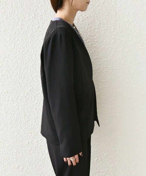 SHIPS / シップス ノーカラージャケット | 《予約》SHIPS Colors:〈手洗い可能〉2WAYストレッチ Vカラー ジャケット◆ | 詳細25