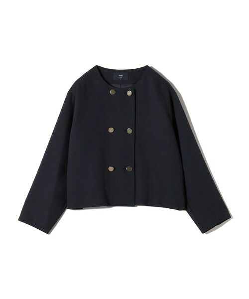 SHIPS / シップス ノーカラージャケット | 《予約》SHIPS Colors:〈手洗い可能〉ポリエステル/リネン スラブ ノーカラージャケット◆ | 詳細10