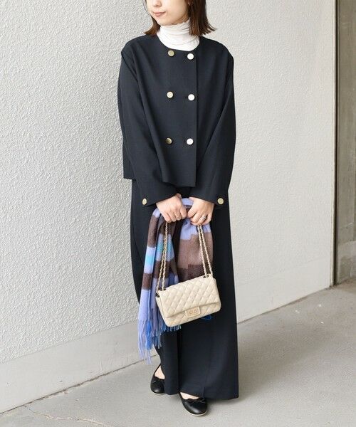 SHIPS / シップス ノーカラージャケット | 《予約》SHIPS Colors:〈手洗い可能〉ポリエステル/リネン スラブ ノーカラージャケット◆ | 詳細28