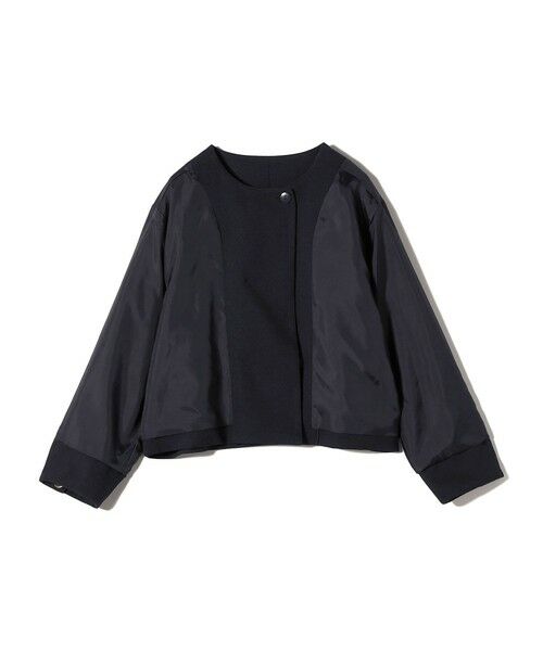 SHIPS / シップス ノーカラージャケット | 《予約》SHIPS Colors:〈手洗い可能〉ポリエステル/リネン スラブ ノーカラージャケット◆ | 詳細12