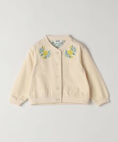 SHIPS / シップス カーディガン・ボレロ | 《予約》SHIPS Colors:80〜130cm / 〈洗濯機可能〉フラワー 刺繍 カーディガン◆