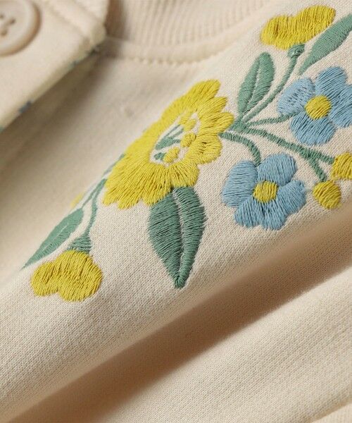 SHIPS / シップス カーディガン・ボレロ | 《予約》SHIPS Colors:80〜130cm / 〈洗濯機可能〉フラワー 刺繍 カーディガン◆ | 詳細1