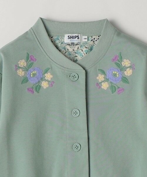 SHIPS / シップス カーディガン・ボレロ | 《予約》SHIPS Colors:80〜130cm / 〈洗濯機可能〉フラワー 刺繍 カーディガン◆ | 詳細3