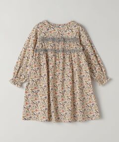 SHIPS / シップス ロング・マキシ丈ワンピース | 《予約》SHIPS Colors:90〜140cm/〈洗濯機可能〉スモッキング フラワーワンピース◆