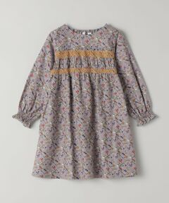 SHIPS / シップス ロング・マキシ丈ワンピース | 《予約》SHIPS Colors:90〜140cm/〈洗濯機可能〉スモッキング フラワーワンピース◆